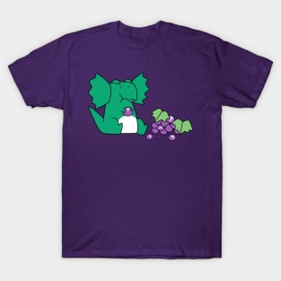 Dilophosaurus Eating Grapes T-Shirt